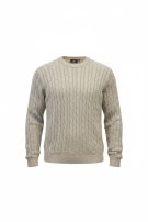 G STAR RAW ΠΛΕΚΤΟ ΠΟΥΛΟΒΕΡ CABLE KNIT BEIGE ΑΝΤΡΙΚΟ PRE OWNED L