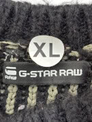 G STAR RAW KNIT SWEATER MINIMAL BLACK UNISEX PRE OWNED XL
