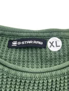 G STAR RAW KNIT SWEATER MINIMAL OLIVE GREEN MENS PRE OWNED XL