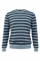 G STAR RAW MAGLIONE IN MAGLIA RIGATO AZZURRO NAVY UOMO PRE OWNED L