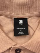G STAR RAW POLO MINIMAL BEIGE UOMO PRE OWNED L