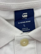 G STAR RAW POLO MINIMAL BIANCO UOMO PRE OWNED L