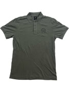 G-Star RAW Polo Μπλούζα Casual Originals Logo γκρι Ανδρικό M