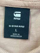 G STAR RAW POLO MINIMAL BEIGE UOMO PRE OWNED L