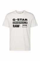 G STAR RAW T SHIRT GRAPHIC WHITE ΑΝΤΡΙΚΟ PRE OWNED L