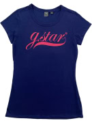 G-Star Raw T-Shirt con logo blu da donna M