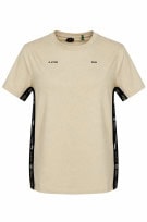 G STAR RAW T SHIRT MINIMAL BEIGE MEN PRE OWNED L