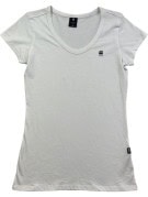 G STAR RAW V NECK T SHIRT MINIMAL ΛΕΥΚΟ ΓΥΝΑΙΚΕΙΟ PRE OWNED S