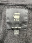 G-STAR RAW FULL ZIP TRACK JACKET LOGO BLACK MEN'S XL