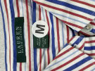 GANT LAUREN STRIPED SHIRT CLASSIC WHITE RED BLUE MEN PRE OWNED M