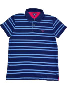 GANT Polo a righe con logo classico blu da uomo XL