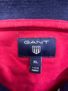 GANT Polo a righe con logo classico blu da uomo XL