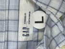 GAP CAMICIA CHECK BLU UOMO PRE OWNED L