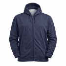 GAP Felpa con cappuccio da uomo con zip blu mélange 3XL