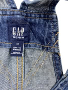 GAP DENIM Vintage Overall Shorts with Logo Blue Women’s XS