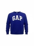 GAP SWEATSHIRT VINTAGE STYLE BIG LOGO BLUE MEN'S XL