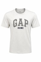 GAP GRAPHIC TEE MINIMAL OFF WHITE MEN PRE OWNED S