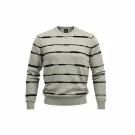 GAP Πλεκτό Sweater Ριγέ Casual Logo Γκρι Ανδρικό L