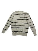 GAP Πλεκτό Sweater Ριγέ Casual Logo Γκρι Ανδρικό L