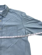 GAP CAMICIA CHAMBRAY MINIMAL WASHED BLUE UOMO PRE OWNED L