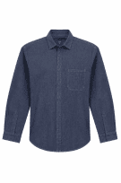 GAP DENIM SHIRT CLASSIC BLUE MEN PRE OWNED XL