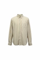 GAP camicia slim fit a righe con tasca giallo/bianco da uomo L