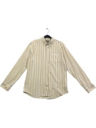 GAP camicia slim fit a righe con tasca giallo/bianco da uomo L