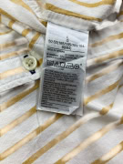 GAP camicia slim fit a righe con tasca giallo/bianco da uomo L