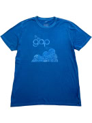 GAP T-SHIRT VINTAGE GRAPHIC LOGO BLUE MEN'S L