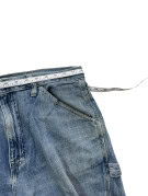 GAP SHORTS DENIM CARPENTER WORKWEAR WASHED BLUE UOMO PRE OWNED L