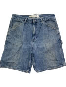 GAP SHORTS DENIM CARPENTER WORKWEAR WASHED BLUE UOMO PRE OWNED L