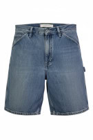 GAP SHORTS DENIM CARPENTER WORKWEAR WASHED BLUE UOMO PRE OWNED L