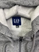 GAP Giacca con cappuccio in fleece grigia da uomo 4XL