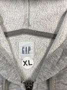 GAP Ζακέτα με Κουκούλα Vintage Λογότυπο Γκρι Ανδρική XL