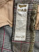 GAS Υφασμάτινο Παντελόνι Καρό Retro Logo Μπεζ/Μαύρο/Κόκκινο Ανδρικό S/M