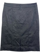 GATTINONI PENCIL SKIRT EMBOSSED LOGO PRINT BLACK WOMEN'S L