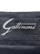 GATTINONI PENCIL SKIRT EMBOSSED LOGO PRINT BLACK WOMEN'S L