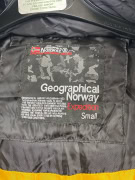 GEOGRAPHICAL NORWAY Expedition Puffer Jacket Outdoor Logo Μαύρο Κίτρινο Ανδρικό M
