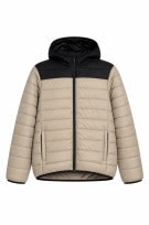 GEOGRAPHICAL NORWAY PUFFER JACKET MINIMAL BEIGE BLACK ΑΝΤΡΙΚΟ PRE OWNED S