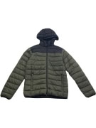 Geographical Norway Puffer Μπουφάν Expedition Λογότυπο Χακί/Μαύρο Ανδρικό Small