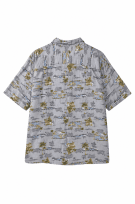 GEORGE SHORT SLEEVE SHIRT GRAPHIC GREY MENS PRE OWNED L