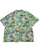GEORGE CAMICIA HAWAIIAN RETRO BLU UOMO PRE OWNED XL