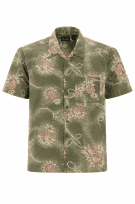 GEORGE CAMICIA TROPICALE OLIVA UOMO PRE OWNED M