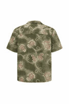 GEORGE CAMICIA TROPICALE OLIVA UOMO PRE OWNED M