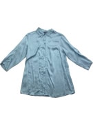 GERRY WEBER Πουκάμισο Σατέν Classic Μονόχρωμο Γαλάζιο Γυναικείο M