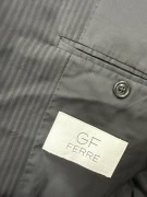 GF FERRÉ Σακάκι Vintage Ριγέ Μαύρο Ανδρικό L/XL