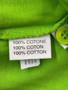 GIANFRANCO FERRE BEACHWEAR POLO MANICA LUNGA MINIMAL VERDE LIME UOMO PRE OWNED XL