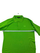GIANFRANCO FERRE BEACHWEAR POLO MANICA LUNGA MINIMAL VERDE LIME UOMO PRE OWNED XL
