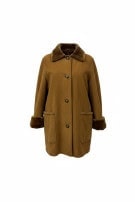 GIL BRET CAPPOTTO SHEARLING VINTAGE CAMMELLO DONNA PRE OWNED XL