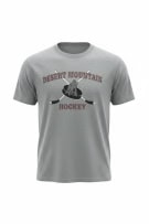 Gildan Desert Mountain Hockey T-Shirt Big Logo Γκρι Unisex M